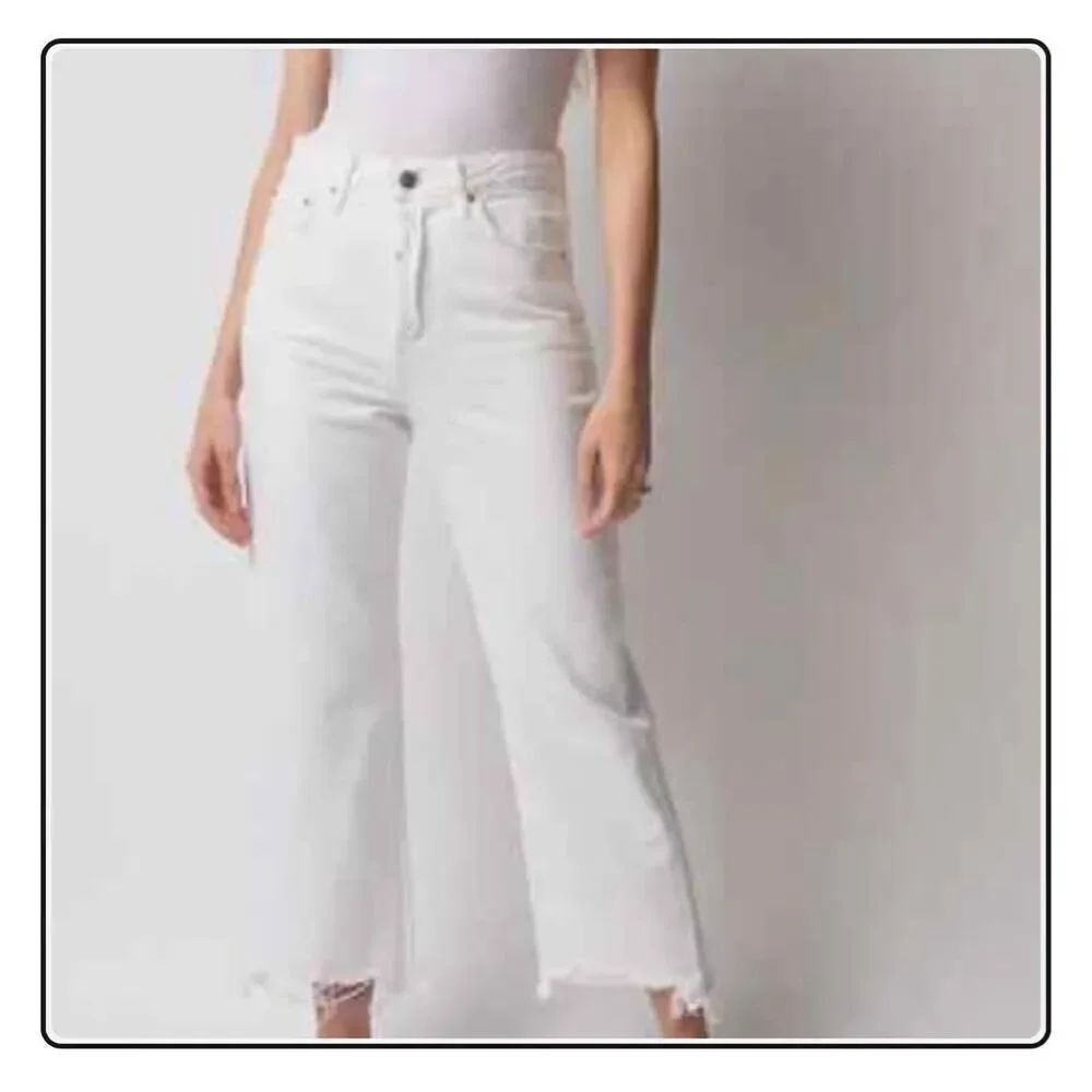 GRLFRND 27 Bobbi Jeans in White Waves